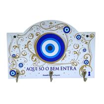 Porta Chaves Aqui so bem entra em MDF