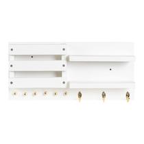 Porta Chaves Bolsas E Controles Remotos MDF Fixado Na Parede Com Suporte Invisivel Acompanha Kit Montagem e Manual Porta Chaves Bolsas E Controles Remotos MDF Fixado Na Parede Com Suporte Invisivel Acompanha Kit Montagem e Manual
