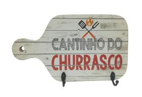 Porta Chaves Branco Cantinho Do Churrasco