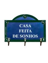Porta Chaves Casa feita de Sonhos - Amanhã te conto um segredo
