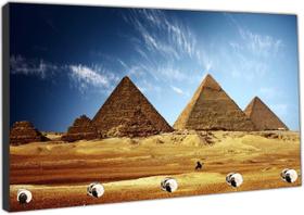 Porta Chaves Cidade Países Egito Grandes Pirâmides Organizador Chaveiros - Vital Quadros