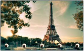 Porta Chaves Cidade Paris Torre Eiffel Organizador T01