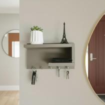 Porta chaves Cinza em MDF Organizador Decoração para casa