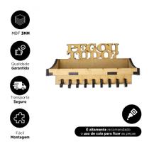 Porta Chaves Com MDF Prateleira Porta Carta 6mm Chaveiro