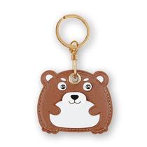 Porta-chaves compatível com couro Apple AirTag Brown Porta-chaves compatível com couro Apple AirTag Brown