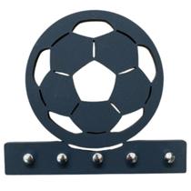 Porta Chaves Criativo Decorativo Bola Futebol Time Preto