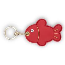 Porta-chaves de couro para Apple AirTag XSUIOY Fish