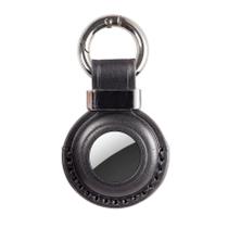 Porta-chaves de couro para couro genuíno Airtag KEEPXYZ