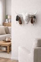 Porta Chaves de Parede Cabeça de Buffalo 3D Suporte Decorativo Moderno Porta Chaves de Parede Cabeça de Buffalo 3D Suporte Decorativo Moderno