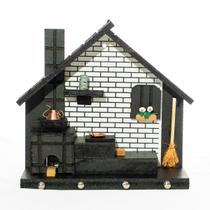 Porta Chaves de Parede Casinha Mineira Artesanal G Branco