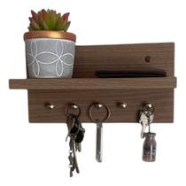 Porta Chaves De Parede Com Organizador E Prateleira Em Mdf