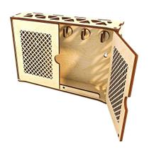 Porta Chaves de Parede MDF Cru 3mm Corte a Laser 22cm X 15cm Lenobre