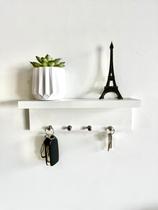 Porta Chaves De Parede Organizador Decoração Para Casa 25x8x8