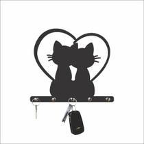 Porta Chaves Decorativo Gatos - criativo - pet