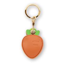 Porta-chaves em couro para Apple AirTag XSUIOY Carrot