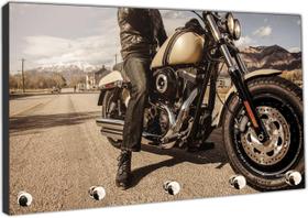 Porta Chaves Harley Davidson Motos Motociclismo - Vital Quadros Do Brasil