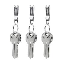 Porta-chaves KeySmart Nano Clip, clipe de bolso, aço inoxidável