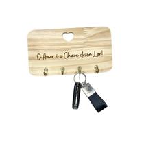 Porta chaves Lar de Madeira pinus Porta chaves Lar de Madeira pinus