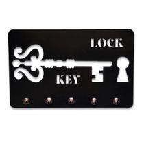 Porta Chaves Lock And Key Decoração Criativa