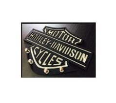 Porta Chaves Madeira Mdf Não Esqueça Chave Harley Davidson