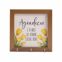 Porta Chaves Modelo Quadro Decorativo 19x19cm PCCN07 Porta Chaves Modelo Quadro Decorativo 19x19cm PCCN07