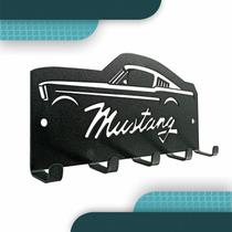 Porta Chaves Mustang 20 x 9 cm Preto Lixa