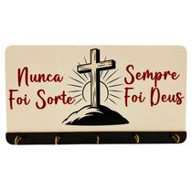Porta Chaves Nunca foi Sorte, Porta Chaves Religioso, Jesus Porta Chaves Nunca foi Sorte, Porta Chaves Religioso, Jesus