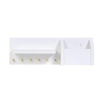 Porta Chaves Organizador MDF Com Repartições Para Objetos Pessoais Fixado Na Parede Com Suporte Invisivel Acompanha Kit Montagem e Manual Porta Chaves Organizador MDF Com Repartições Para Objetos Pessoais Fixado Na Parede Com Suporte Invisivel Acompanha Kit Montagem e Manual