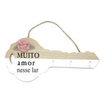 Porta Chaves Parede Criativo em Forma de Chave MDF