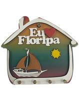 Porta Chaves Placa Decorativa Colorida Casinha Cidades 02 MDF 6mm