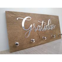Porta chaves premium gratidão alto relevo 25x12cm premium! prata rustico! Porta chaves premium gratidão alto relevo 25x12cm premium! prata rustico!