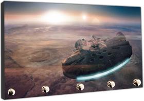 Porta Chaves Star Wars Nave Millennium Falcon Geek Organizador Chaveiro