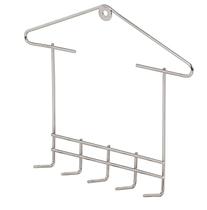 Porta Chaves Suporte Cromado com 5 Ganchos Decoração Organização Casa Porta Chaves Suporte Cromado com 5 Ganchos Decoração Organização Casa