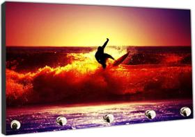 Porta Chaves Surf Surfista Mar Praia Prancha Organizador Chaveiros