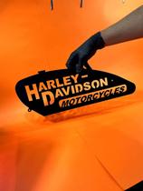 Porta Chaves Tanque Harley 25x10cm Preto Black Piano