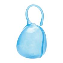 Porta Chupeta Contemporânea Azul Translúcido Adoleta