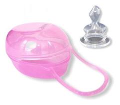 Porta Chupeta E Bico , Rosa Menina - Marca Sonne