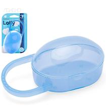 Porta Chupeta Lolly Clean Azul