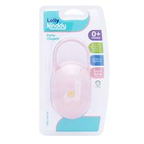 Porta Chupeta Lolly Kinddy Zoo Rosa 0+ Meses