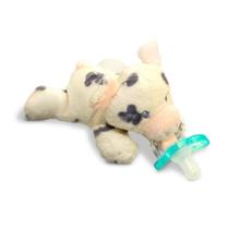 Porta-chupeta RazBaby JollyPop com porco de pelúcia removível
