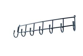 Porta Cinto Gravata Roupa Multiuso 7 Hastes Preto All Black