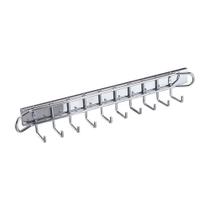 Porta Cintos Deslizante 2153 10 Ganchos 490x70x65mm Cromado Masutti Copat Porta Cintos Deslizante 2153 10 Ganchos 490x70x65mm Cromado Masutti Copat