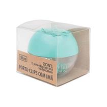 Porta Clips Magnético Aqua com 50 Clips Tilibra 1 Ed 1 ed Porta Clips Magnético Aqua com 50 Clips Tilibra 1 Ed 1 ed