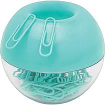 Porta Clips Magnético Verde com 50 Unidades de Clips 28mm