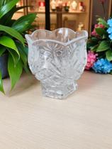 Porta Colher de Cristal Dublin - Lyor Pote de Vidro com colheres de metal Para Café Doce Açucar