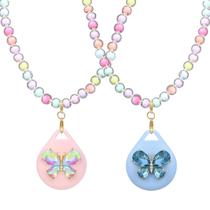 Porta Collar Infantil XEEWEN 2 Paquetes con Estuche de Silicona en Forma de Mariposa Porta Collar Infantil XEEWEN 2 Paquetes con Estuche de Silicona en Forma de Mariposa