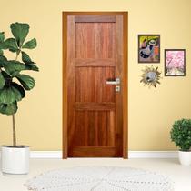 Porta Completa 03 Almofadas Linha Econômica 82x210cm em Madeira Maciça Cedro Arana