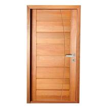 Porta Completa BBB Frisada em Arco 60x210cm em Madeira Maciça Tauari Porta Completa BBB Frisada em Arco 60x210cm em Madeira Maciça Tauari