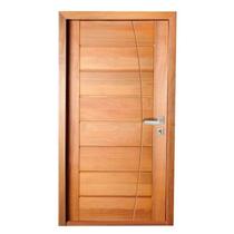 Porta Completa BBB Frisada em Arco em Madeira Maciça Tauari