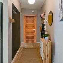 Porta Completa BBB Linha Econômica em Madeira Maciça Cedro Arana